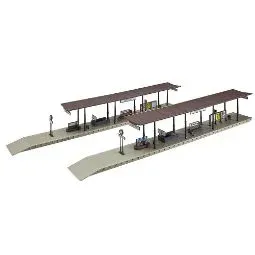 Maqueta de Andenes Cubiertos